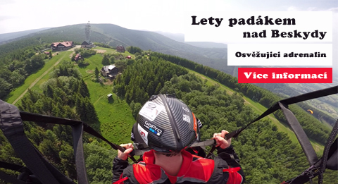 Paragliding v Beskydech - Vyhlídkové lety na Javorovém a v okolí Třince